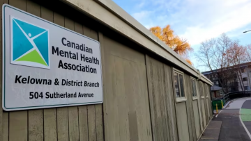 Sign saying Canadian Mental Health Association